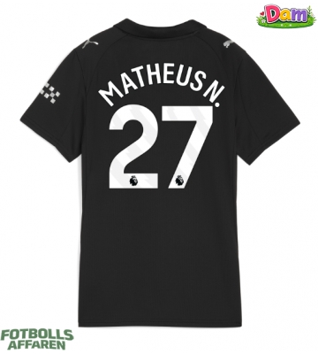 Manchester City Matheus Nunes #27 Bortatröja Kvinnor 2025-26 Kortärmad
